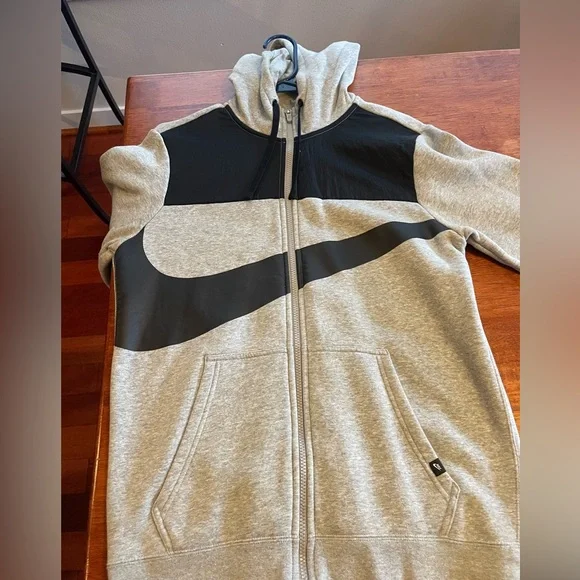 Nike Men’s Swoosh Zip Fleece Hoodie - Picture 2 of 5